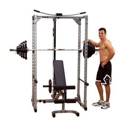 Powerline Power Rack Lat Attach Universal Bench Bodyso